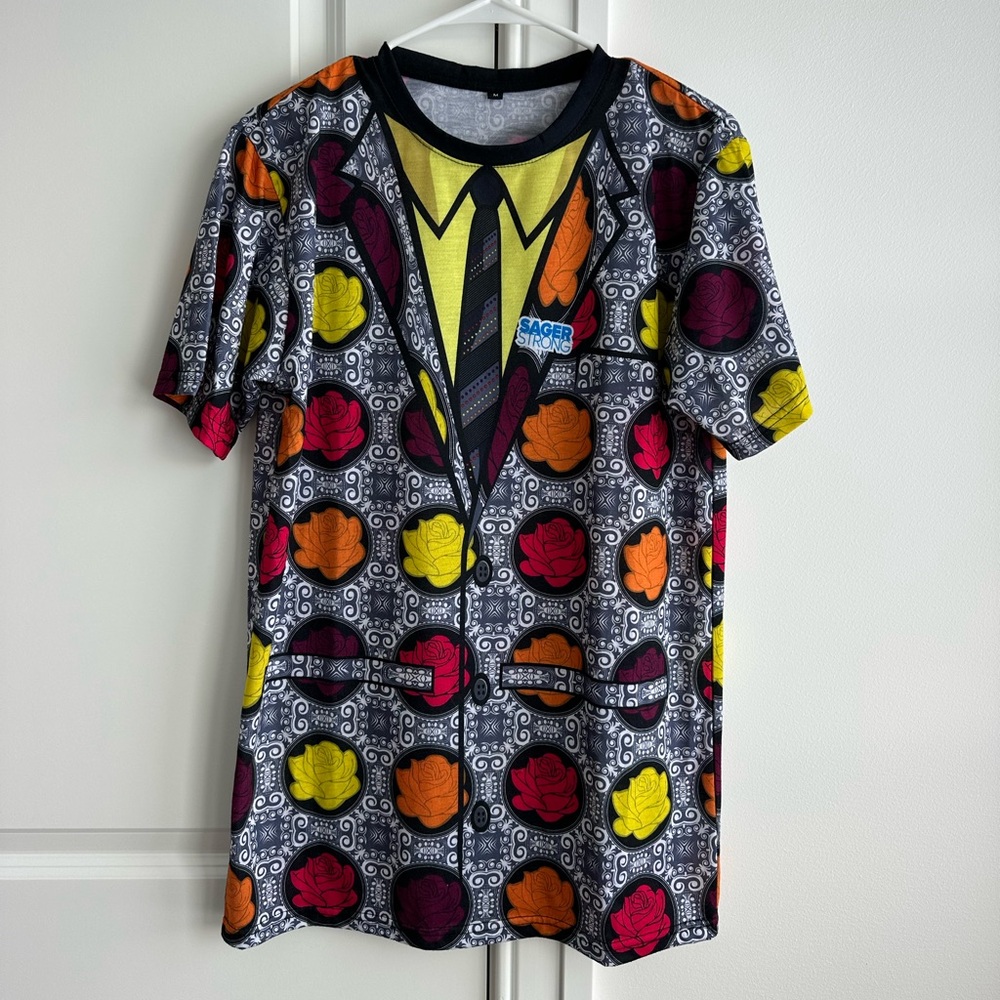 Craig Sager 500 Level Sager Strong NBA Flowered Shirt